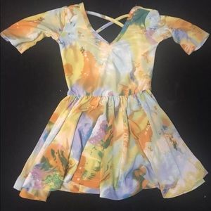 Vintage watercolor dot dot smile